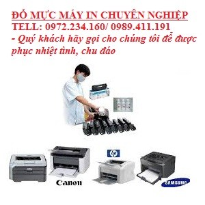 Đổ mực máy in Canon/ HP